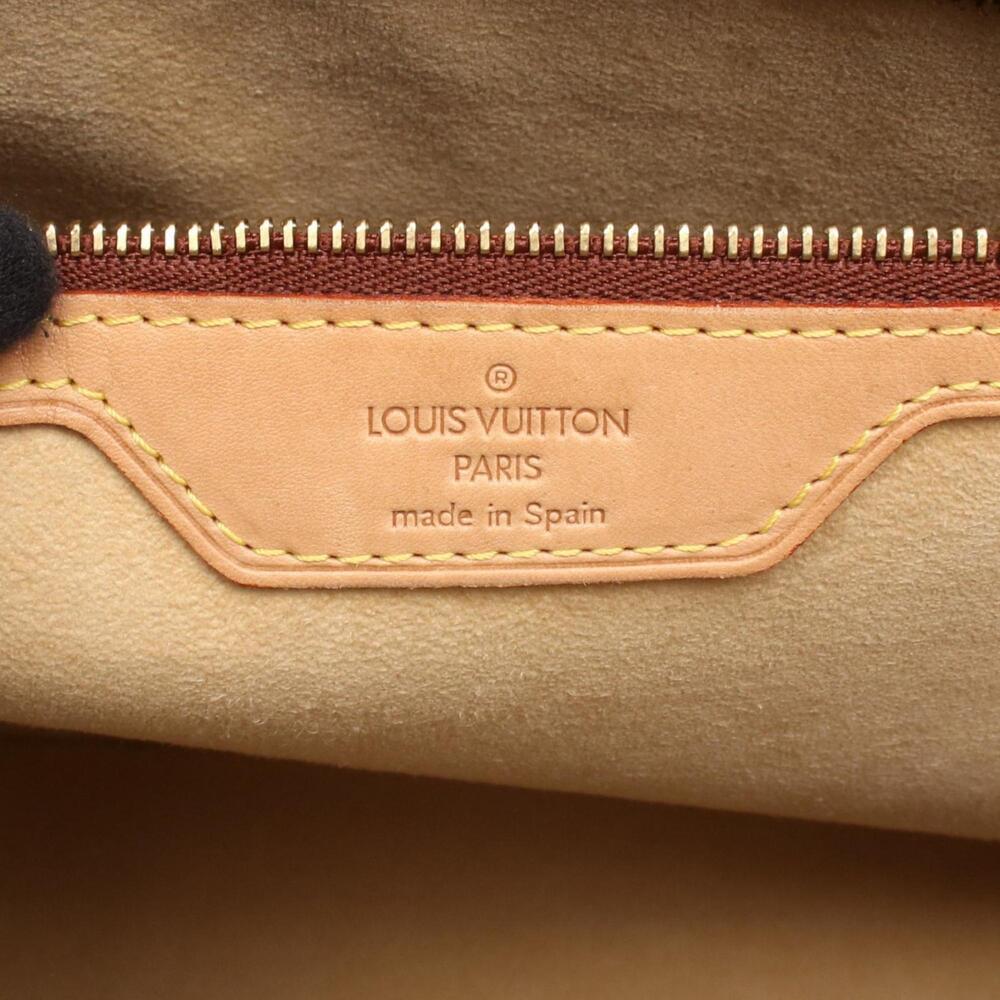 LOUIS VUITTON Authentic Brown Monogram Leather Tote Bag - Picture 4 of 8